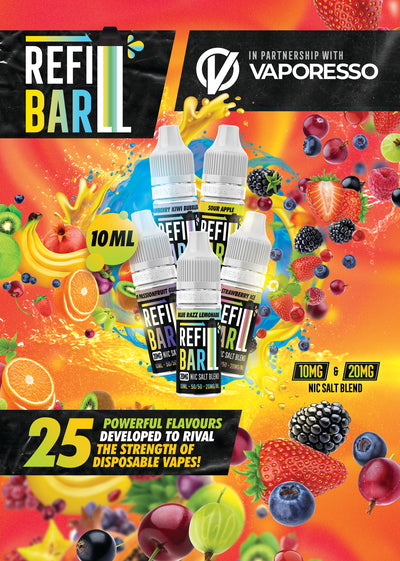 Discover the Ultimate Vaping Experience with Refill Bar Nic Salts