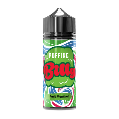 Puffing Billy Fruit Menthol 100ml Shortfill E-Liquid bottle