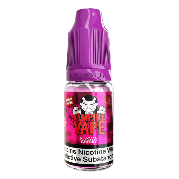 Pinkman Cherry 10ml E-Liquid 3 mg nicotine available from vapebrothers.co.uk