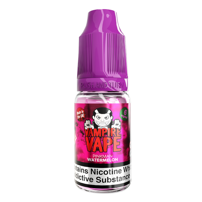 Pinkman Watermelon 10ml E-Liquid 6 mg  nicotine available from vapebrothers.co.uk
