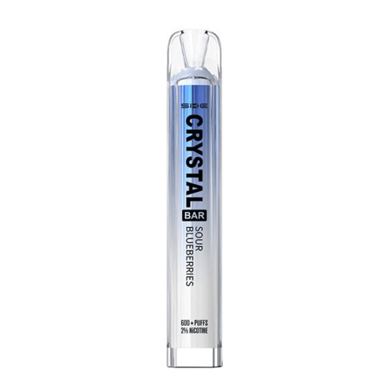 Crystal Bar 600 Disposable Vape in Sour Blueberry Flavour by SKE available from vapebrothers.co.uk