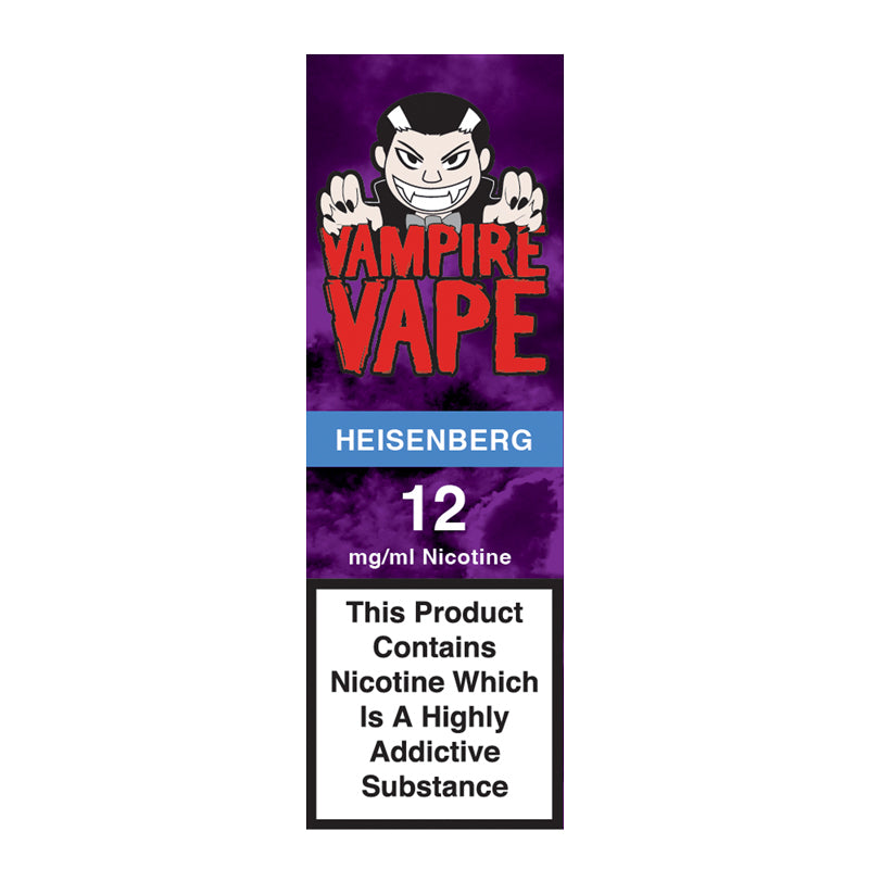 Heisenberg 10ml E-Liquid 12 mg nicotine available from vapebrothers.co.uk
