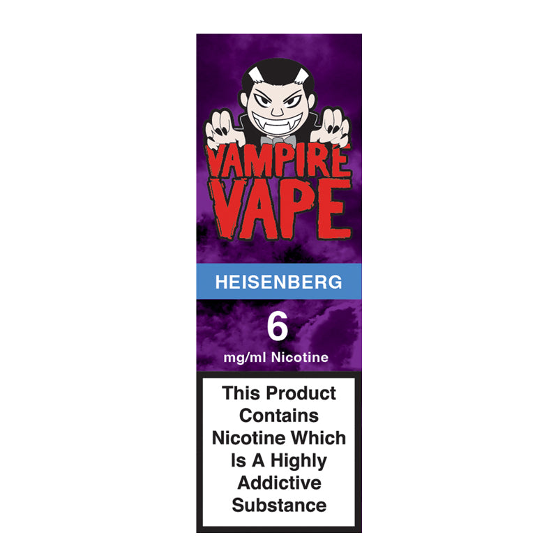 Heisenberg 10ml E-Liquid 6 mg  nicotine available from vapebrothers.co.uk