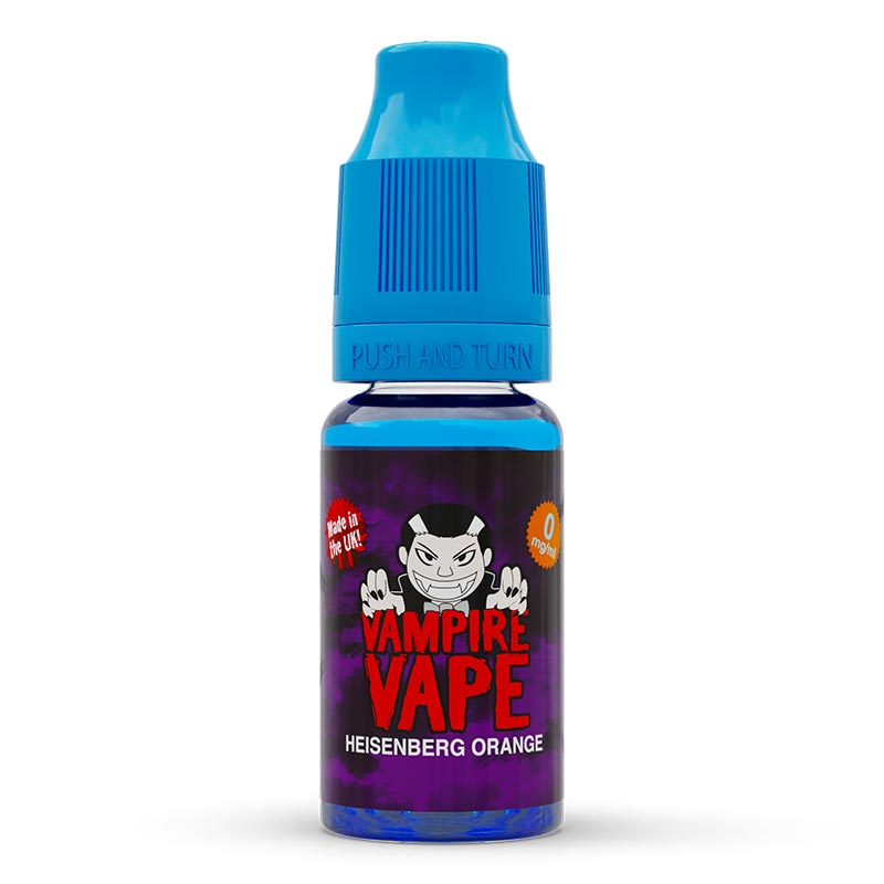 Heisenberg Orange 10ml E-Liquid zero nicotine available from vapebrothers.co.uk
