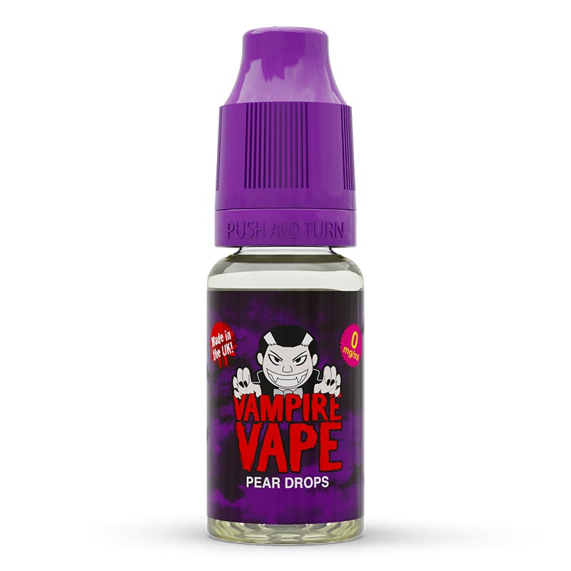 Pear Drops 10ml E-Liquid zero nicotine available from vapebrothers.co.uk