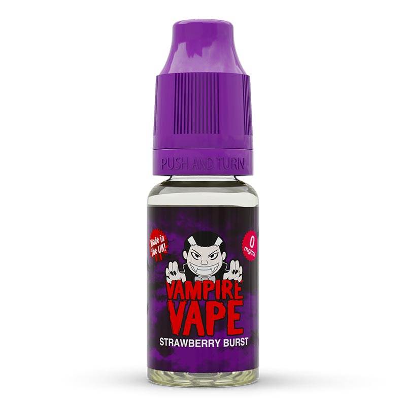 Strawberry Burst 10ml E-Liquid zero nicotine available from vapebrothers.co.uk